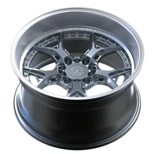 59°North Wheels D-014 9,75x18" ET -5 5x114,3/5x120 gunmetal/polished lip - Image 3